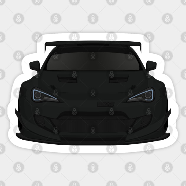 GT86 widebody Black Sticker by VENZ0LIC